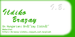 ildiko brazay business card